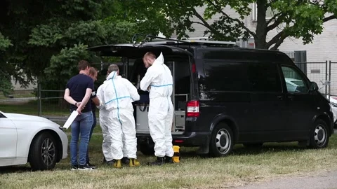 Fire, apartment building Stock Footage 196936172