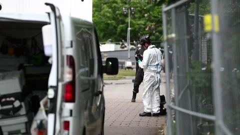 Fire, apartment building Stock Footage 196936175