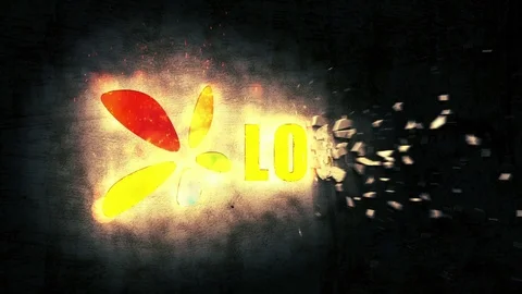 Fire appearance logo intro Stock After Effects