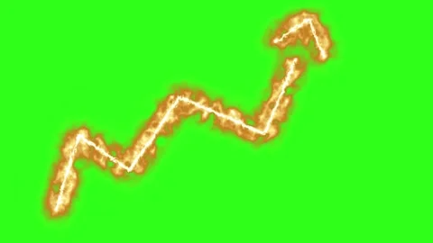 Fire arrow animation isolated on green screen effect element Stock Footage 331630975