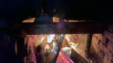 Fire ashses in winter Stock Footage 320214908