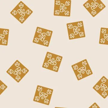 Fire assembly point emergency glyph seamless pattern Stock Illustration