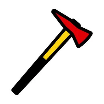 Fire Axe Icon Stock Illustration