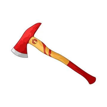 Fire axe illustration Stock Illustration