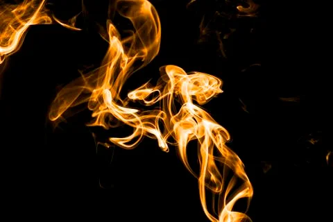 Fire on back background Stock Photos