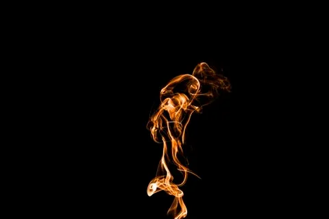 Fire on back background Stock Photos