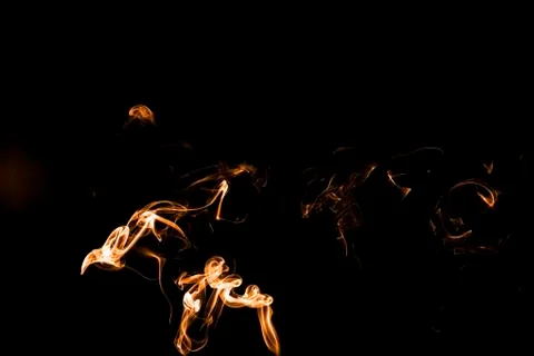 Fire on back background Stock Photos