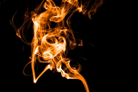 Fire on back background Stock Photos