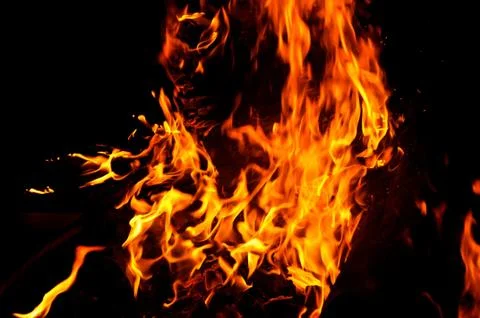 Fire background-1-22 写真素材