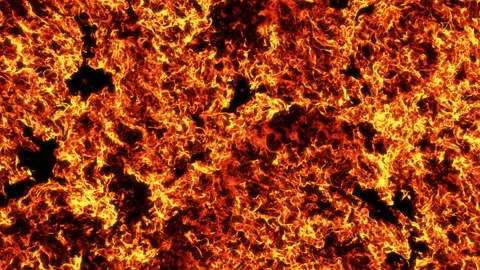 Fire Background Animation design on black background. Overlay on background. 3D  Video stock 220671791