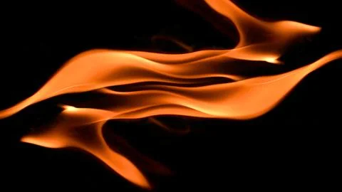 Fire background burning flame frame on a black background Stock Photos