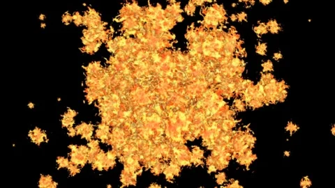 Fire Background Vídeo Stock 76507218