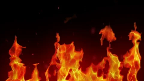 Fire Background Stock Footage 128851578