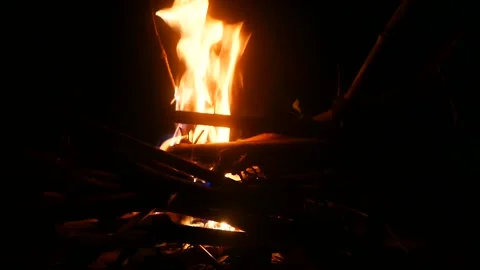 Fire background Stock Footage 162285494