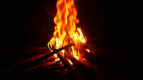 Fire background Stock Footage 162285827