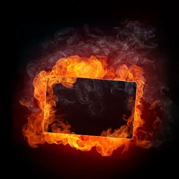 Fire Background Stock Illustration