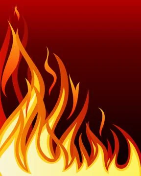 Fire background Illustrazione stock