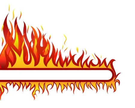 Fire background Illustrazione stock