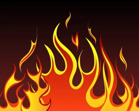 Fire background Illustrazione stock