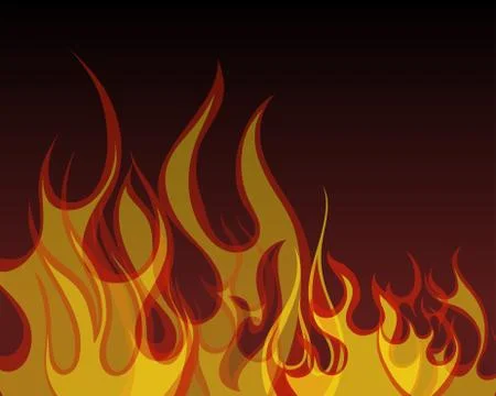 Fire background Illustrazione stock