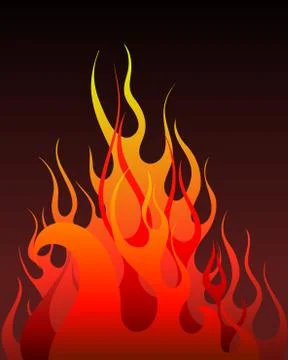 Fire background Stock Illustration