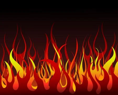 Fire background Stock Illustration