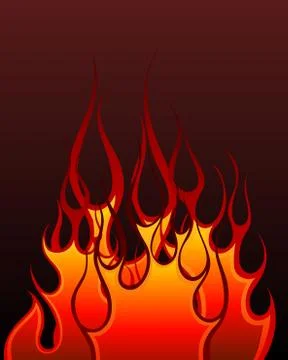 Fire background Illustrazione stock