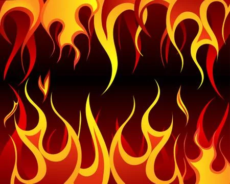 Fire background Stock Illustration