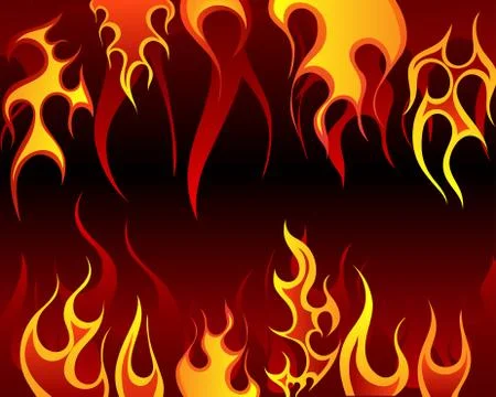 Fire background Stock Illustration