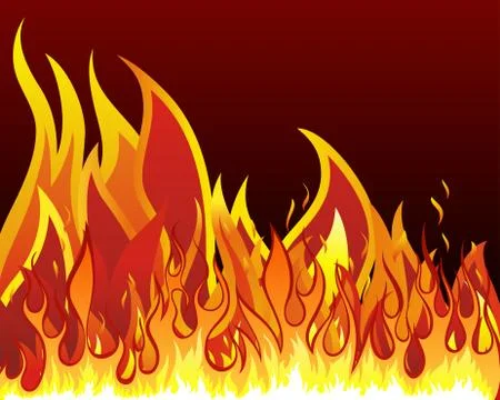Fire background Illustrazione stock