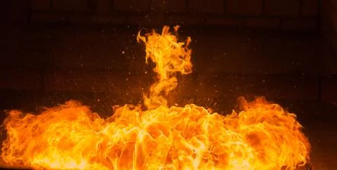 Fire background Stock Photos