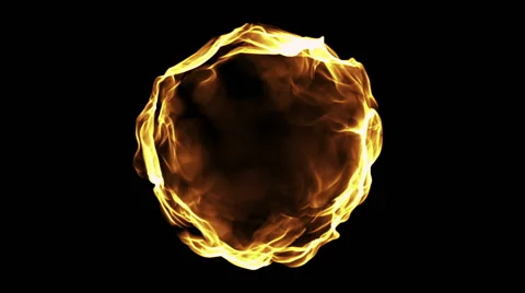 Fire ball animation Stock Footage 66233545