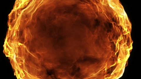 Fire ball animation Video stock 66244543