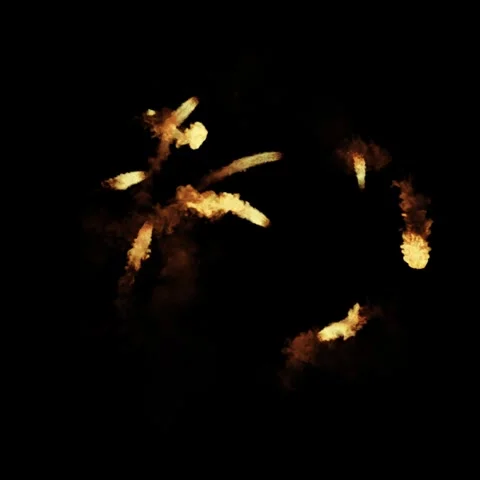 Fire Ball Assemble Overlay - High Quality Stock Footage Stock Footage 310741852