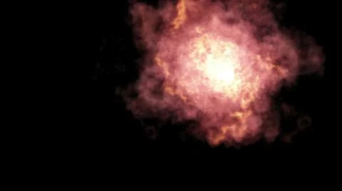 Fire ball  on black  Background Illustrazione stock