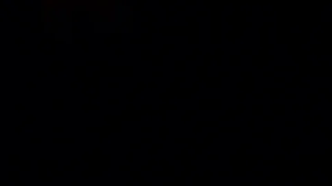 Fire ball burning on black background Stock Footage 74370930
