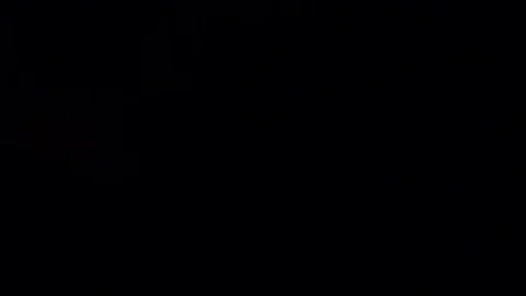 Fire ball burning on black background Stock Footage 74371037