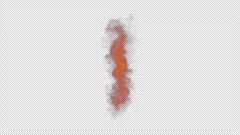 Fire ball burning rising on alpha background Stock Footage 237575844