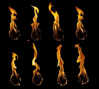 Fire Ball Collection Stock Photos