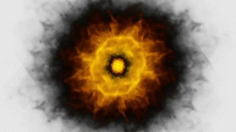 Fire ball Energy effect blast explosion towards to camera glowing flames wi.. Stock Footage 262217575