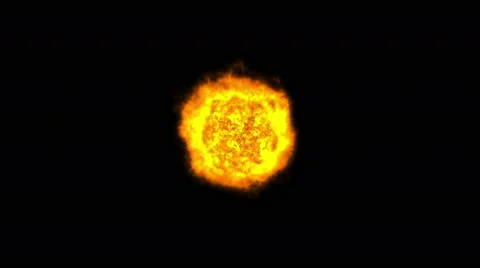 Fire ball explosion 4k Stock Footage