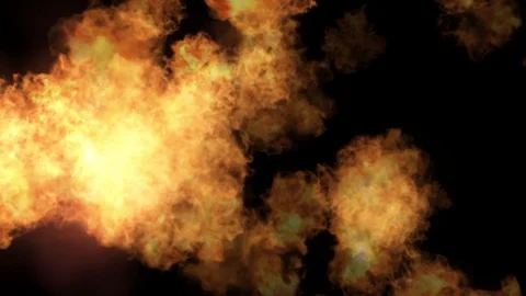 Fire ball explosion Detailed fire background 動画素材 87681946