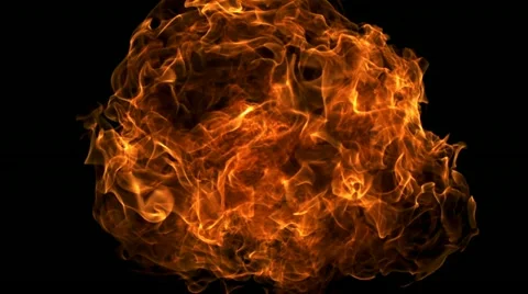 Fire ball explosion, Slow Motion Stock Footage