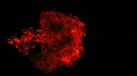 Fire ball explosion, Slow Motion Stock Footage 12350376