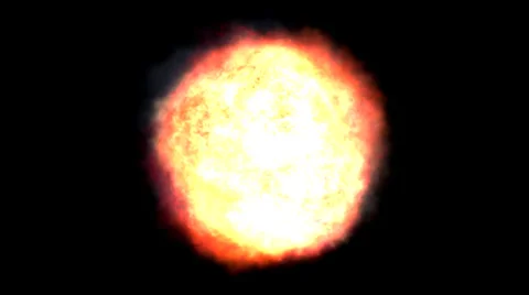 Fire ball , explosion, smoke Stock Footage 39844952