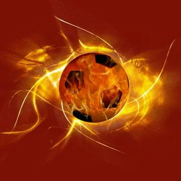 Fire ball Stock Illustration
