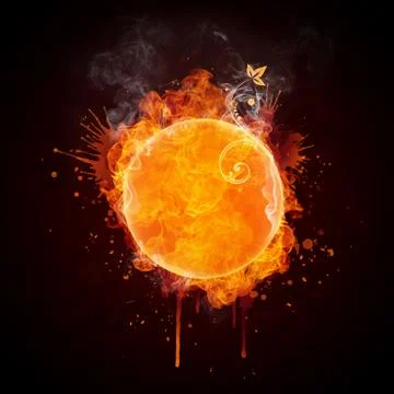Fire Ball Stock Illustration