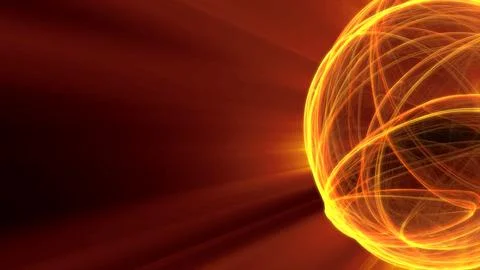 Fire ball ray light illustration Stock Illustration