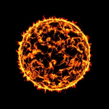 Fire ball star Illustrazione stock