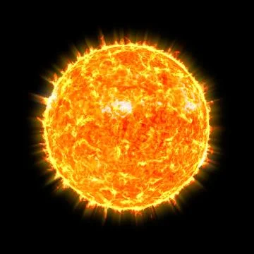 Fire ball star Stock Illustration